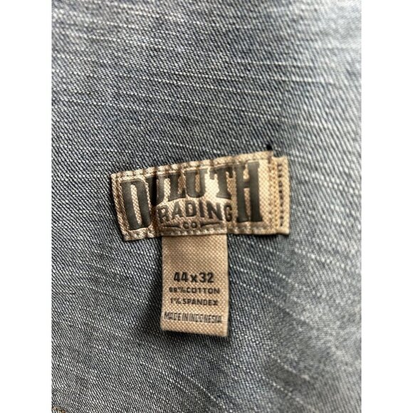 Duluth Trading Co. Flex Ballroom Jeans 44x32 Relaxed Fit Mens Blue Denim Cotton - Picture 7 of 10